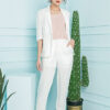 Áo blazer túi ốp White 1