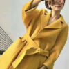 Áo khoác dạ cổ 2 ve túi ốp Yellow 3