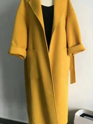 Áo khoác dạ cổ 2 ve túi ốp Yellow 1