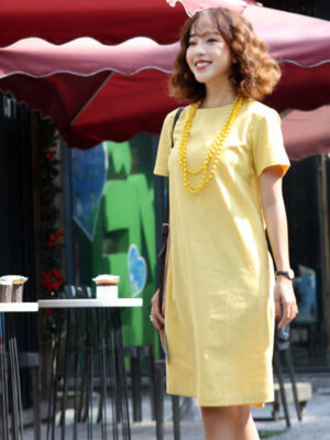 Váy đầm xuông A Yellow