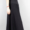 Chân váy len xòe cạp trang trí Black 1