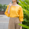 Áo nữ mí tay áo Yellow 2