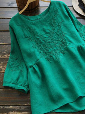 Áo babydoll thêu ngực Green