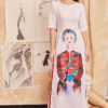 Áo dài vẽ tay cô gái dân tộc White 3