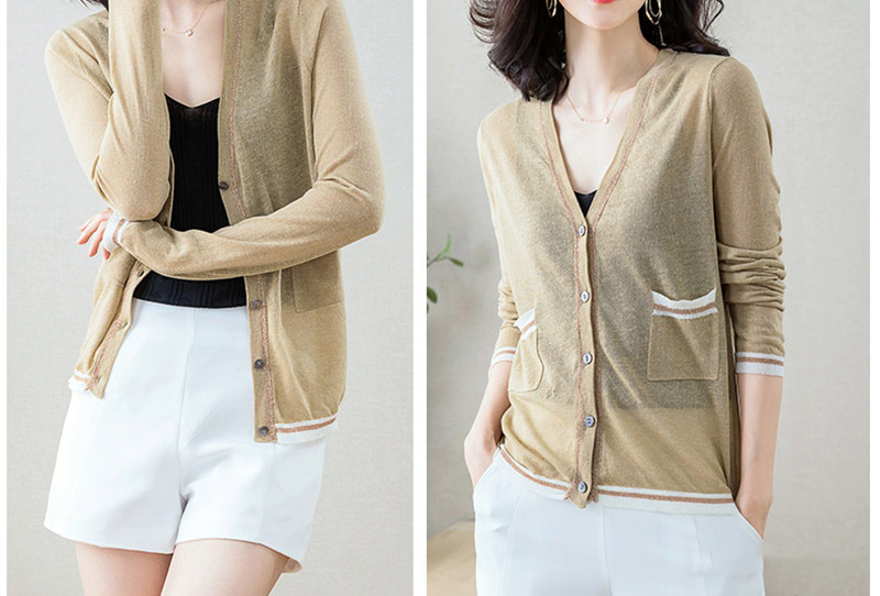Một chút hơi thở tươi mới, hiện đại cùng set đồ áo cardigan mỏng và quần đùi basic