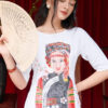 Bộ áo dài vẽ tay cô gái dân tộc White 11
