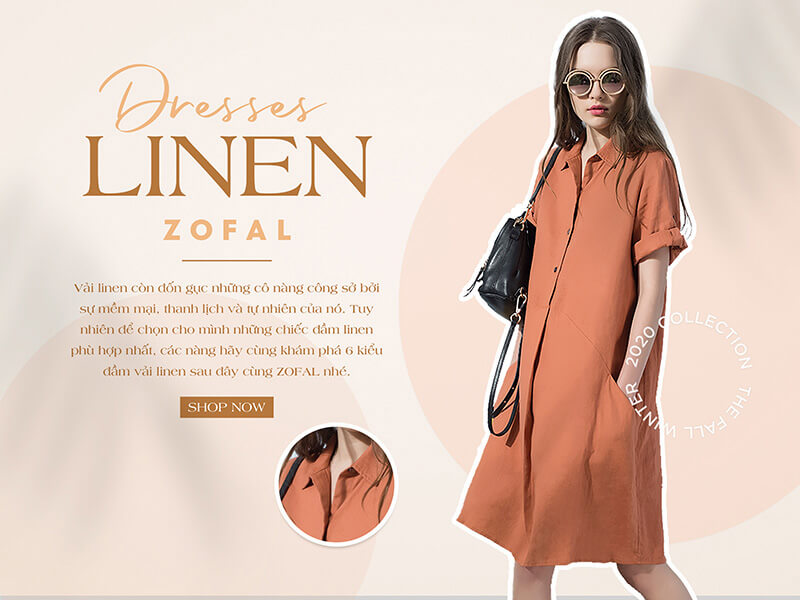 Thiết kế váy suông đơn giản nhưng vẫn tinh tế, ấn tượng của ZOFAL, các nàng sẽ không phải lo lắng về vóc dáng của mình khi diện