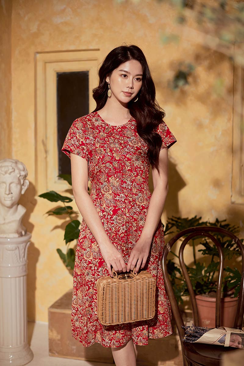 Không thể bỏ qua những thiết kế đầm dáng xòe cho ngày Tết Tân Sửu