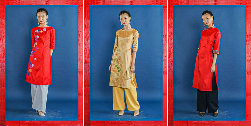Kiểu áo dài cổ truyền đã được các nhà thiết kế của ZOFAL biến tấu để vừa không mất đi nét đẹp truyền thống mà vẫn tôn lên vẻ đẹp của người mặc