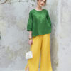 Áo babydoll thêu ngực Green 1