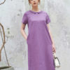 Váy đầm cổ sen cúc cổ Purple 4