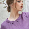 Váy đầm cổ sen cúc cổ Purple 1