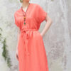 Váy đầm cổ Y rút eo Coral 2