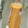Váy đầm suông dúm miệng túi Yellow Stripe 1
