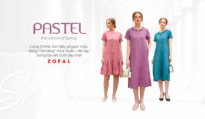 Trang phục với gam màu pastel