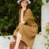 Váy đầm sơ mi diễu chỉ nẹp áo Olive 2