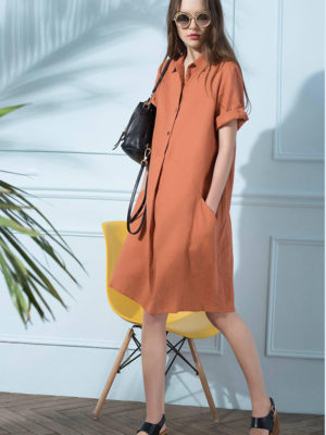 Váy đầm cổ đức dáng A Orange