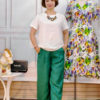 Quần xẻ gấu, cạp chun sau Green 1