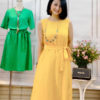 Váy đầm midi dáng A Yellow 3