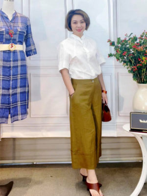 Quần can gấu Khaki 1