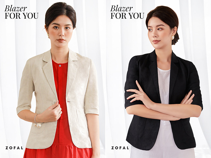 sự thanh lịch nữ tính của blazer