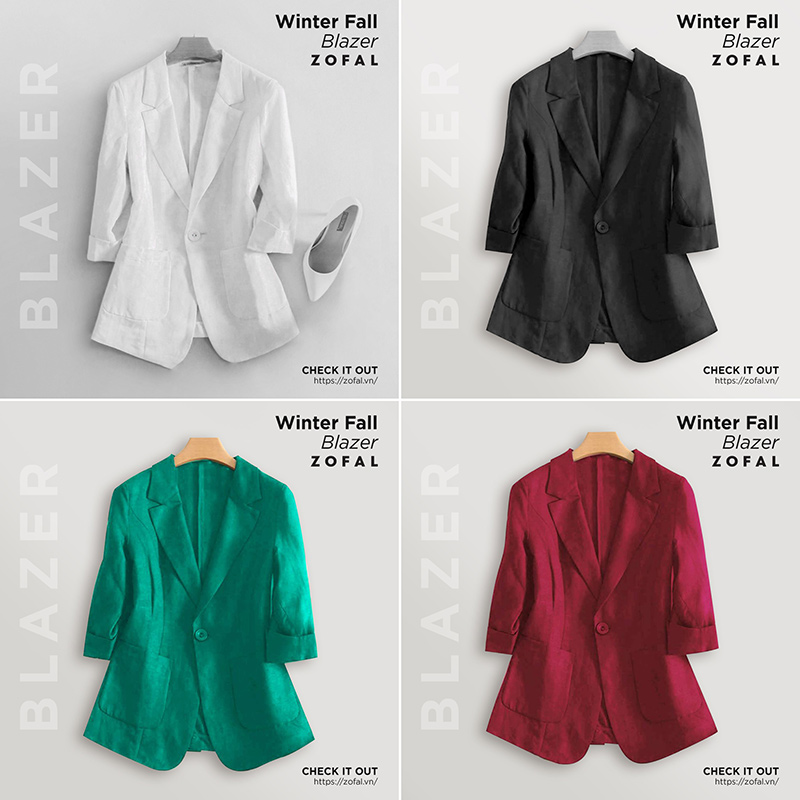chất liệu vải của blazer