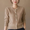 Áo khoác len kim tuyến Beige 1