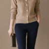 Áo khoác len kim tuyến Beige 2