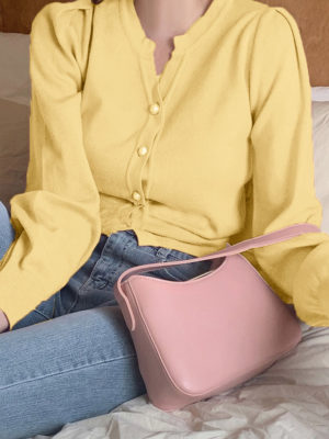 Cadigan len bo tay, bo gấu Yellow 1