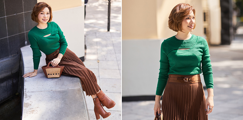 áo len với chi tiết cut-out