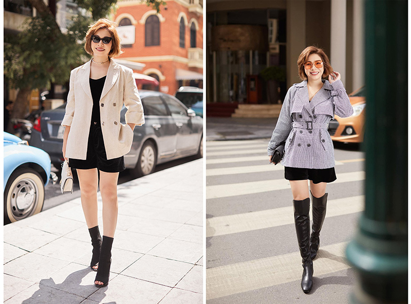 Tự tin diện đồ với áo Blazer và quần/ chân váy tối màu