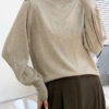 Áo len ly vay tay bồng Beige 02