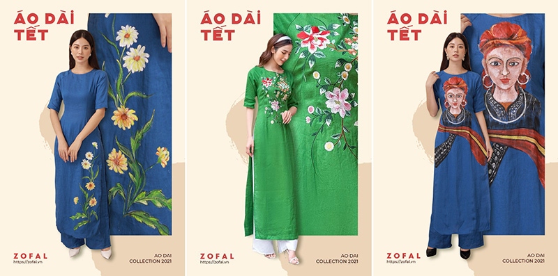họa tiết áo dài