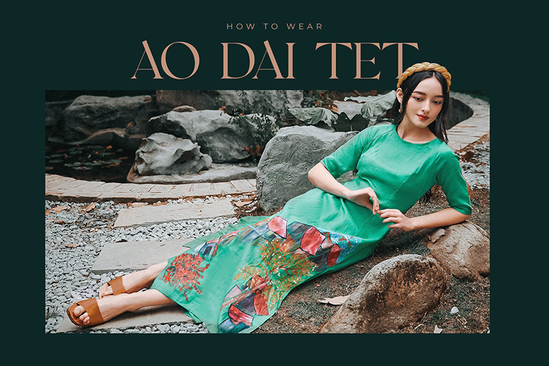 Tự tin diện áo dài Tết