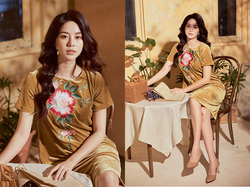 Tết truyền thống với tông make up cam san hô