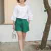 Quần sooc gấu lơ vê Green 1