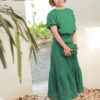 Chân váy dúm bèo Green 2