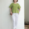 Áo sơ mi dáng peplum Lime 4
