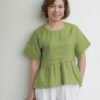 Áo sơ mi dáng peplum Lime 2
