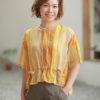 Áo sơ mi kẻ rút eo Yellow Stripe 3