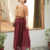 Áo croptop chun gấu Beige 1