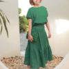 Áo croptop cánh dơi chun gấu Green 4