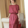 Áo croptop cánh dơi chun gấu Plum 1