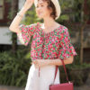 Áo sơ mi hoa tay loe Floral 1