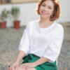 Áo babydoll thêu ngực White 2