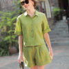Áo sơ mi cổ 2 ve 2 túi ngực Lime 3