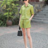 Áo sơ mi cổ 2 ve 2 túi ngực Lime 4