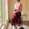Áo hoa cổ tròn trang trí cúc tàu Floral 2