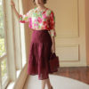 Áo hoa cổ tròn trang trí cúc tàu Floral 3