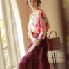 Áo hoa cổ tròn trang trí cúc tàu Floral 4